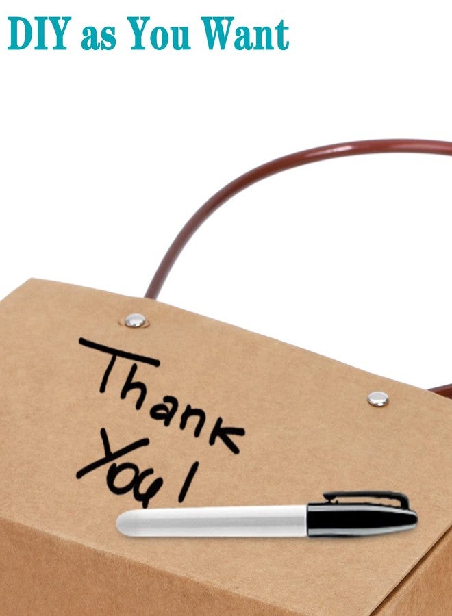 DEAYOU 10-Pack Kraft Paper Flower Gift Bags, Brown Bouquet Bag Box with Handle, Small Brown Paper Carrier Tote Bags with Waterproof Lining for Floral Arrangements, Party Favor, Ultra Thick - Image 5